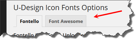 Icon Fonts Tabs